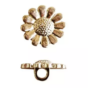 Пуговица, Подсолнух (57984) 15мм (G)