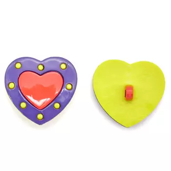 Пуговица, Сердце (48945) 23мм (109/186/145)