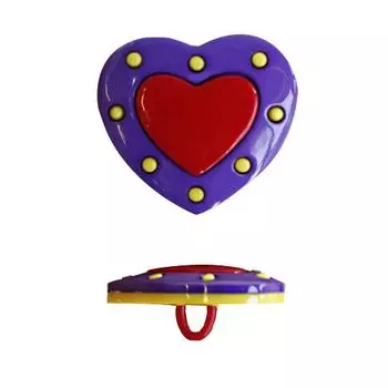 Пуговица, Сердце (48945) 23мм (504/218/171)