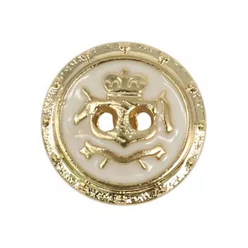 Пуговицы 12мм (золото/белый)