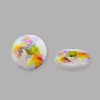 Пуговицы 'Девочка' 9RHB9841 18мм, 12шт