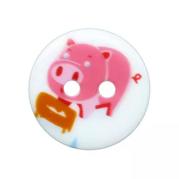 Пуговицы 'Поросёнок' 9RHB9845 18мм, 12шт