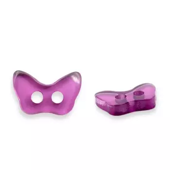 Пуговицы 'Фиолетовая бабочка' 9RHB9878 8*12мм, 36шт