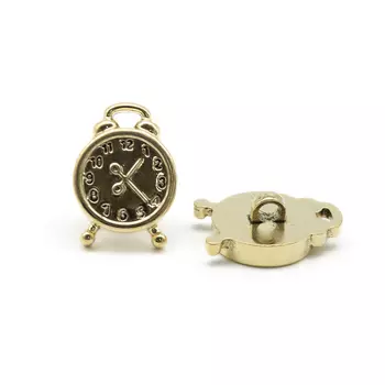 Пуговицы 'Будильник' 21мм, 36 шт, цвет золото