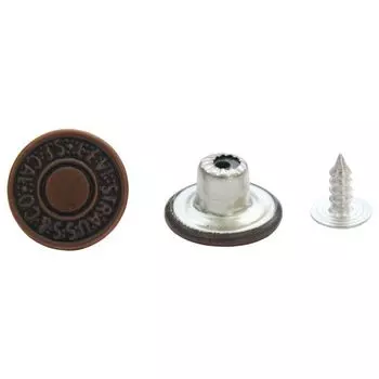 Пуговицы джинс. 15мм 0300-8425 (медь)