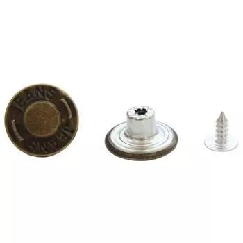 Пуговицы джинс. 17мм 0300-8766 (антик)