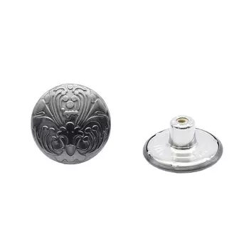 Пуговицы джинсовые QCAW-00740 20мм (черный никель)