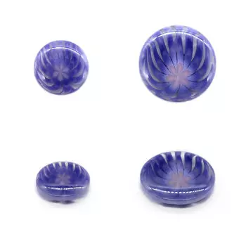 Пуговицы костюмные, 15мм, 21мм, 24 шт, цвет сиреневый