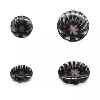 Пуговицы костюмные, 15мм, 21мм, 24 шт, цвет темно-серый