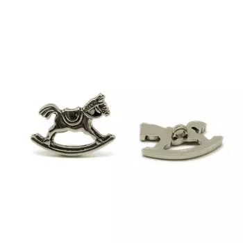 Пуговицы 'Лошадка' 28мм, 36 шт (AS)