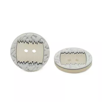 Пуговицы пальтовые, 25 мм, 12 шт. (белый)