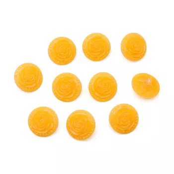 Пуговицы 'Розочки', 10 шт (26 оранжевый)
