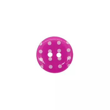 Q7D26-FSS Пуговица, Горошек 28L 24шт (227 розовый)