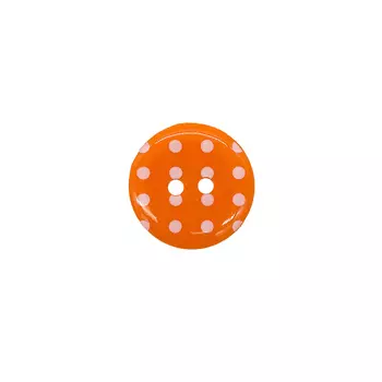 Q7D26-FSS Пуговица, Горошек 28L 24шт (331 оранжевый)