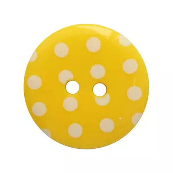 Q7D26-FSS Пуговица, Горошек 36L 12шт (113 желтый)