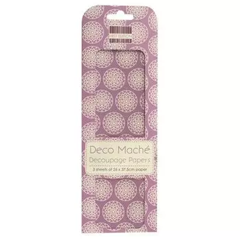 QTM50 Бумага для декопатча 'Deco Mache' 26х37,5см*3 листа (034 Ловец снов)