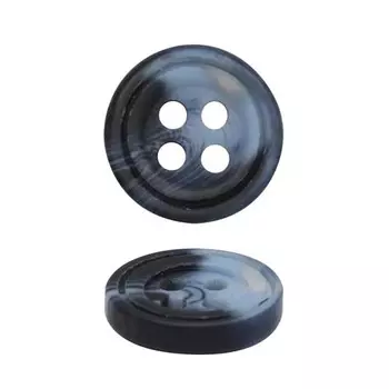 Р2924 Пуговица 11мм 4пр. (черно-синий)