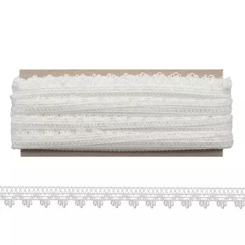 р6310 Тесьма отделочная 17мм*25м (003 белый)