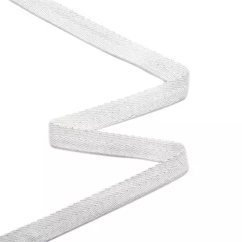 р90370 лента киперная 13мм*25м (белый с серебром)