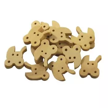 Р-1030 Пуговка 'Коляска', дерево, упак./14 шт.