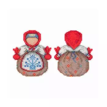 Р-152 Набор для вышивания на пластиковой канве МП Студия 'Оберег. Кубышка' 11*9см