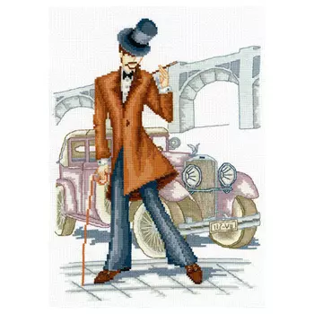 Р-15 Набор для вышивания 'Модное авто', 24*33 см