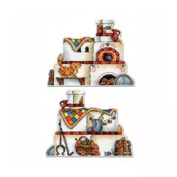 Р-404 Набор для вышивания на пластиковой канве МП Студия 'Русская печь'13*16см