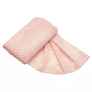 RE00425 Эластичное кружево 24 см*10 м (персиковый)