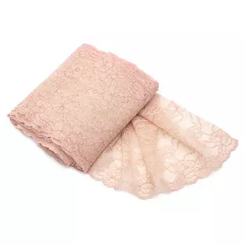 RE00437 Эластичное кружево 20 см*10 м (розовый)