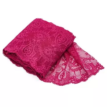 RE00468 Эластичное кружево 18,5 см*10 м (малиновый)