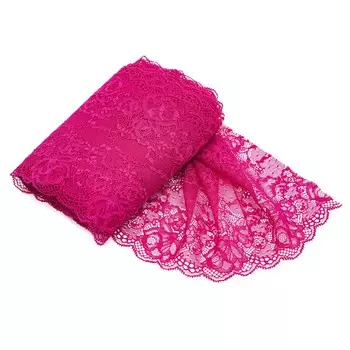 RE00470 Эластичное кружево 18 см*10 м (малиновый)