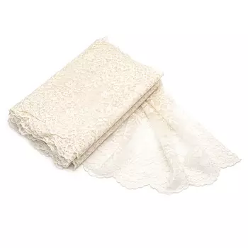 RE02146 Эластичное кружево 23,5 см*10 м (молочный)