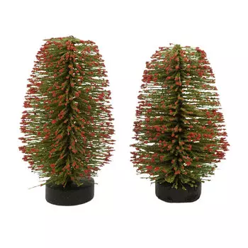 RGDT-8 Миниатюра. Деревце, 8см, 2шт/упак, цв.R-красный