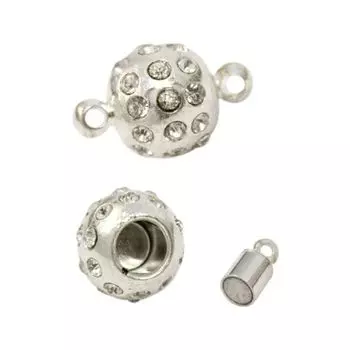 RHE1125 Замок магнитный,10*15 мм, 'Астра' (серебро)