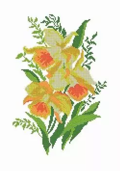 Рисунок на шелке 37*49см. рис.45.. (МП) (4517)