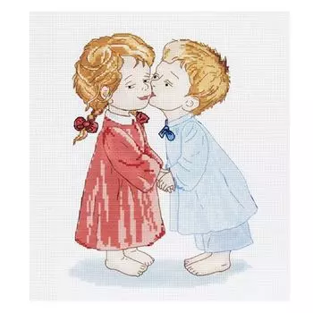 РК-103 Канва с рисунком Hobby&amp;Pro 'Нежность', 35*35 см