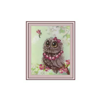 РК-304 Набор для вышивания 'МП Студия' 'Совенок. Весна', 20*16 см
