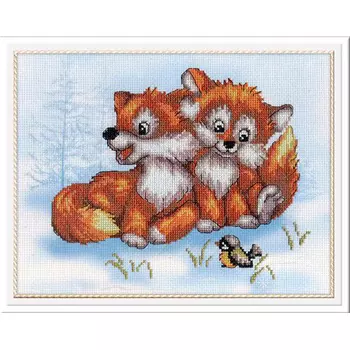 РК-325 Набор для вышивания 'МП Студия' 'Лисички', 20*25 см