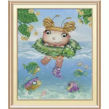 РК-481 Набор для вышивания 'МП Студия' 'Феечка на море', 32х27 см