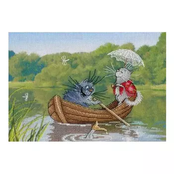 РК-505 Набор для вышивания 'МП Студия' 'Мы на лодочке катались', 16х23 см
