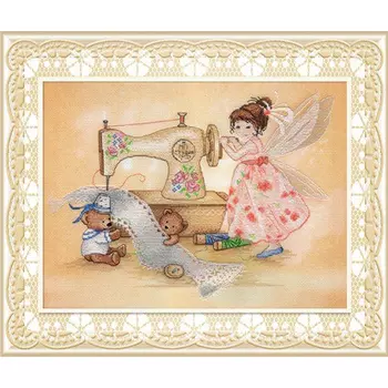 РК-510 Набор для вышивания 'МП Студия' 'Фея шитья', 22х28 см