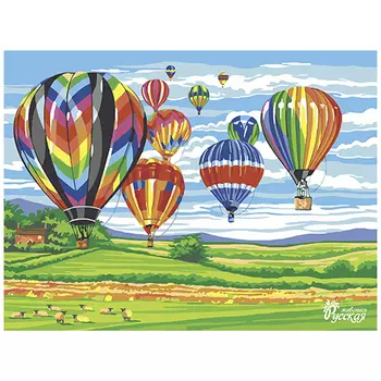 RL032 Набор для рисования по номерам 'Воздушные шары' 30*40см