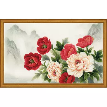 РТ-0050 Частичная вышивка Riolis 'Восточный букет', 50*30 см