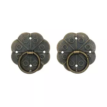 Ручка декоративная для шкатулок 30*30 мм, 2шт бронза