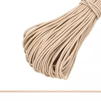 С1038 Шнур эластичный 3 мм*30м (св.бежевый)