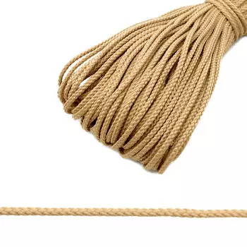 С1048 Шнур отд. плетеный 3мм*30м (бежевый)