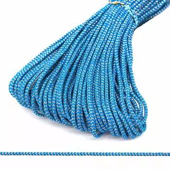 С1075 Шнур отд. плетеный с метанитом 2мм*30м (синий/золото)