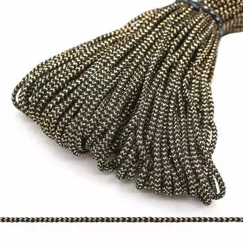 С1075 Шнур отд. плетеный с метанитом 2мм*30м (черный/золото)