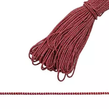 С1080 Шнур отд. плетеный с метанитом 2мм*30м (красный/серебро)