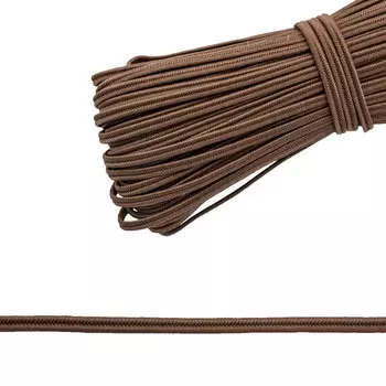 С1094 (C653) Шнур 'сутаж' 3мм*50м (коричневый)
